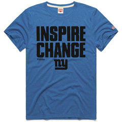 New York Giants Homage Unisex 2024 Inspire Change Tri-Blend T-Shirt