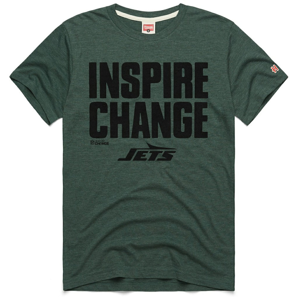 New York Jets Homage Unisex 2024 Inspire Change Tri-Blend T-Shirt