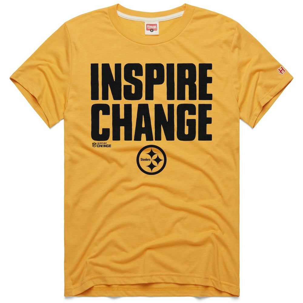 Pittsburgh Steelers Homage Unisex 2024 Inspire Change Tri-Blend T-Shirt