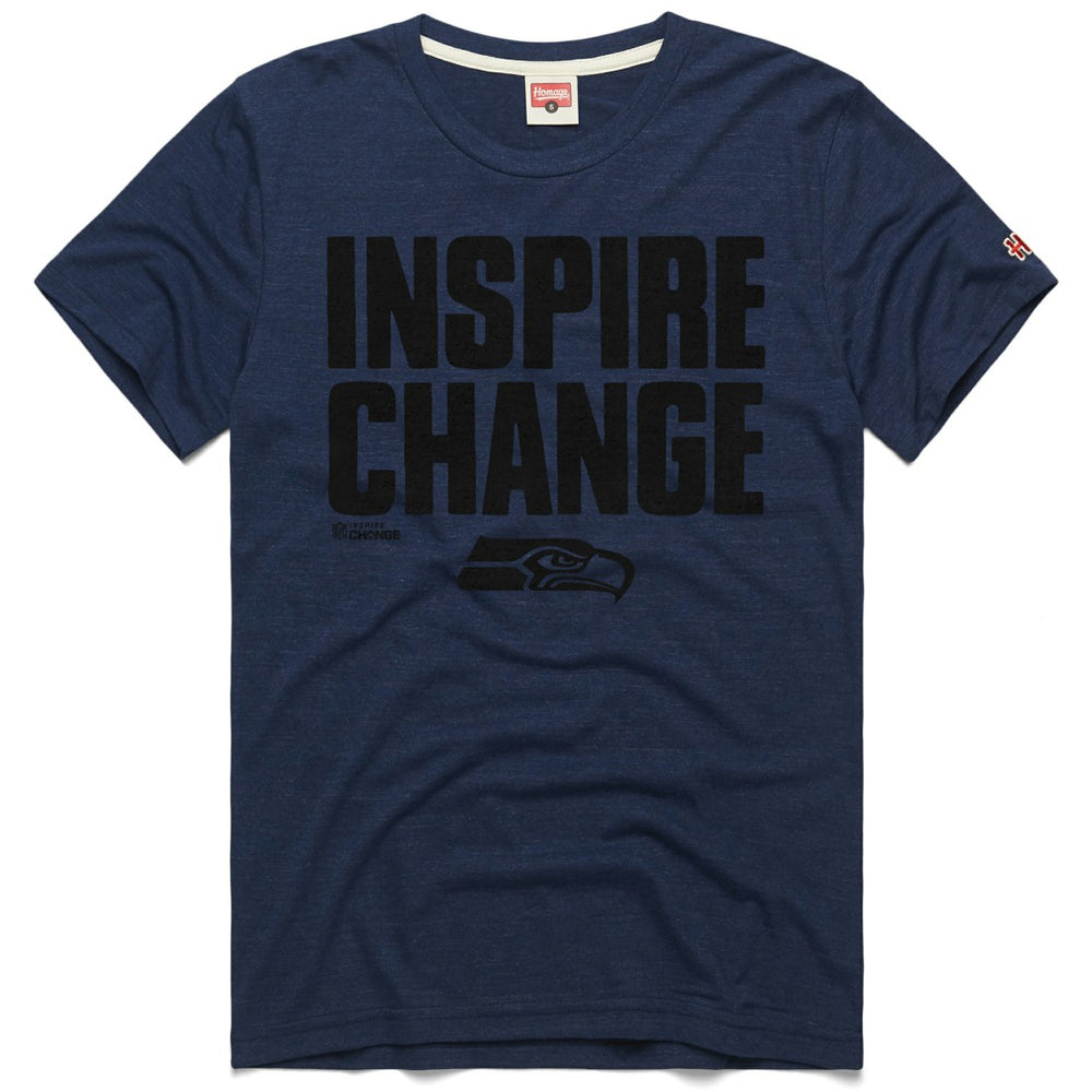 Seattle Seahawks Homage Unisex 2024 Inspire Change Tri-Blend T-Shirt