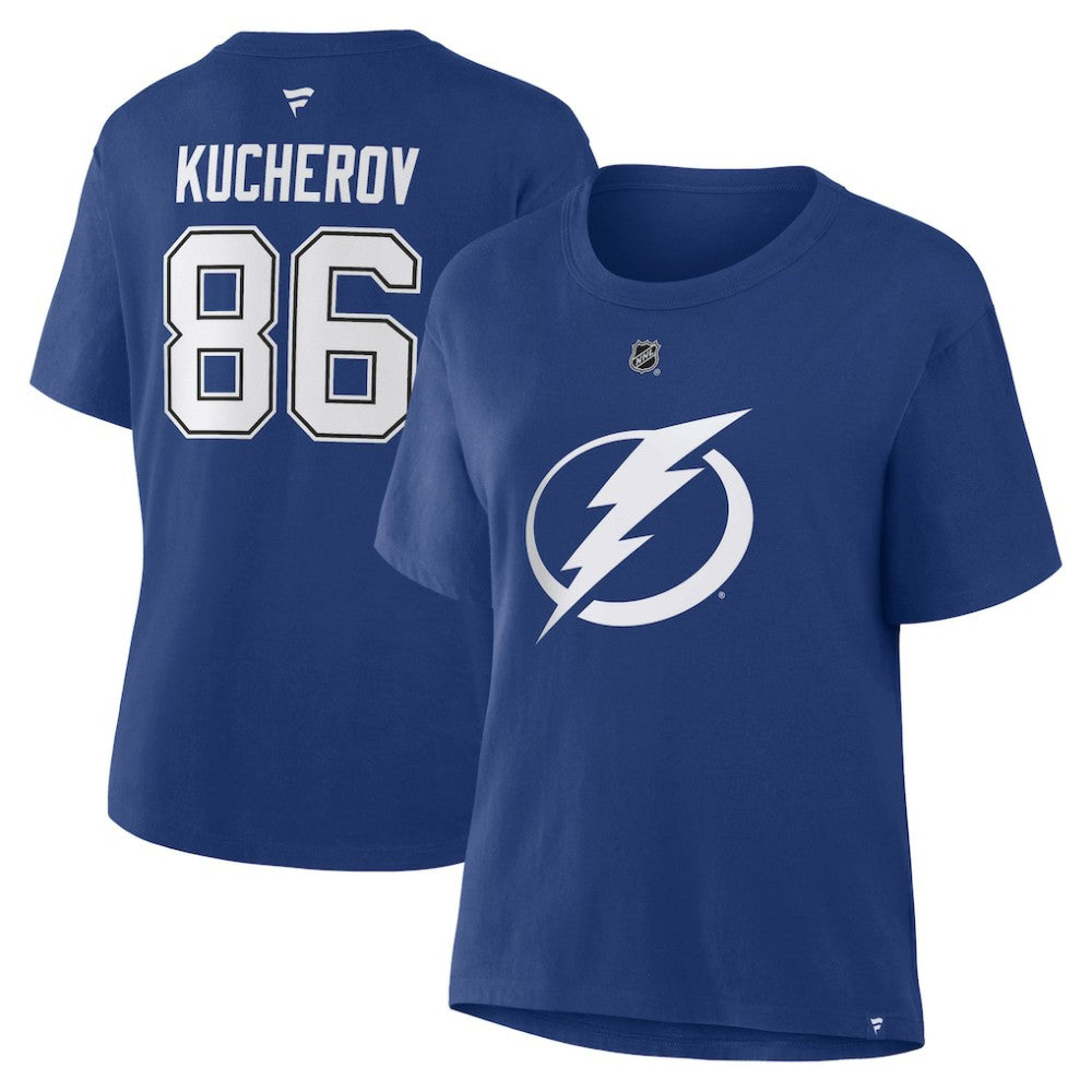 Nikita Kucherov Tampa Bay Lightning Fanatics Women's Authentic Stack Name & Number T-Shirt Online