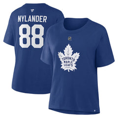 William Nylander Toronto Maple Leafs Fanatics Women's Authentic Stack Name & Number T-Shirt On Sale