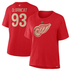 Alex DeBrincat Detroit Red Wings Fanatics Women's Authentic Stack Name & Number T-Shirt Discount