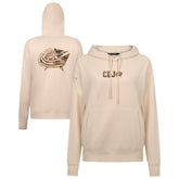 Columbus Blue Jackets Levelwear Women's Desert Camo Adorn Battalion Pullover Hoodie On Sale