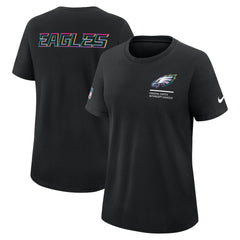 Philadelphia Eagles Nike Women's 2025 NFL Crucial Catch Tri-Blend Dri-FIT T-Shirt