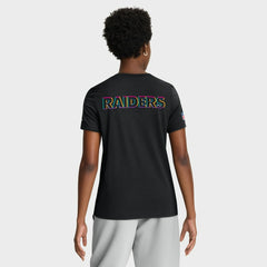 Las Vegas Raiders Nike Women's 2025 NFL Crucial Catch Tri-Blend Dri-FIT T-Shirt