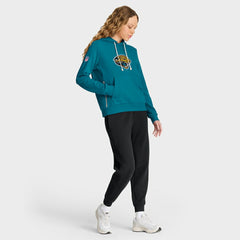 Jacksonville Jaguars Nike Women's Throwback Sideline Standard Issue Dri-FIT Hoodie