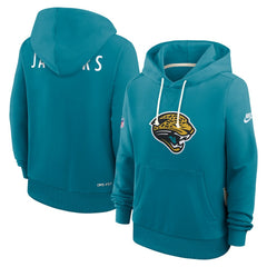 Jacksonville Jaguars Nike Women's Throwback Sideline Standard Issue Dri-FIT Hoodie
