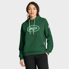 New York Jets Nike Women's Throwback Sideline Standard Issue Dri-FIT Hoodie