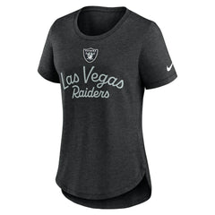 Las Vegas Raiders Nike Women's Script Tri-Blend T-Shirt