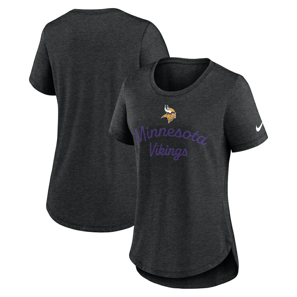 Minnesota Vikings Nike Women's Script Tri-Blend T-Shirt