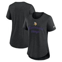 Minnesota Vikings Nike Women's Script Tri-Blend T-Shirt