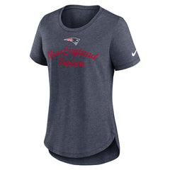 New England Patriots Nike Women's Script Tri-Blend T-Shirt