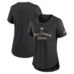 New Orleans Saints Nike Women's Script Tri-Blend T-Shirt