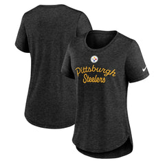 Pittsburgh Steelers Nike Women's Script Tri-Blend T-Shirt