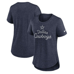 Dallas Cowboys Nike Women's Script Tri-Blend T-Shirt