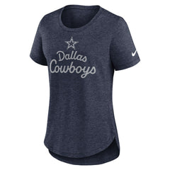 Dallas Cowboys Nike Women's Script Tri-Blend T-Shirt