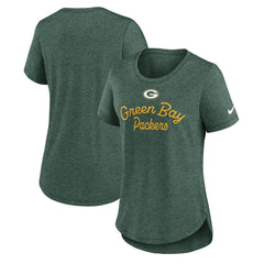 Green Bay Packers Nike Women's Script Tri-Blend T-Shirt