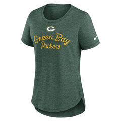 Green Bay Packers Nike Women's Script Tri-Blend T-Shirt