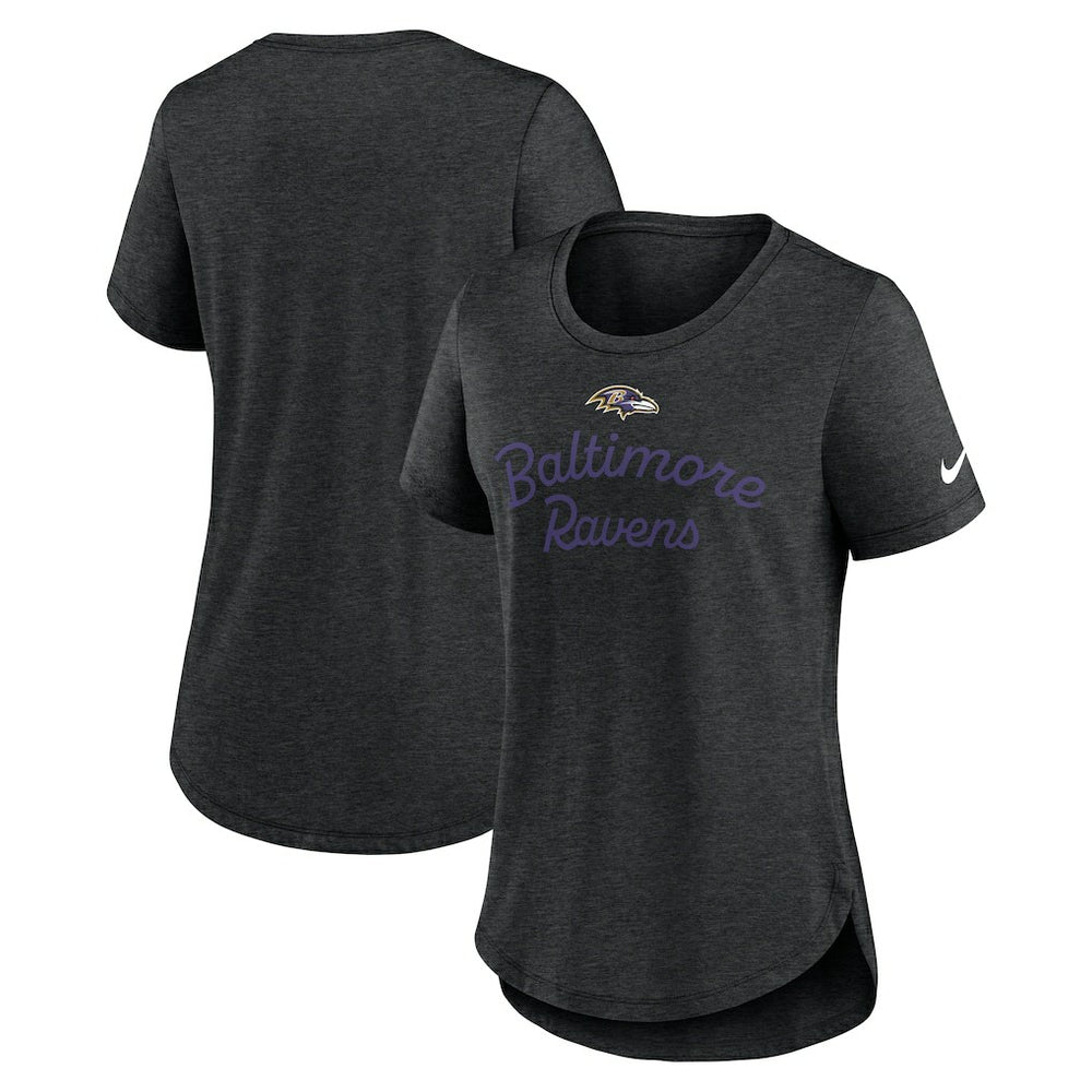 Baltimore Ravens Nike Women's Script Tri-Blend T-Shirt