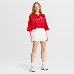 Kansas City Chiefs Nike Women's Primetime Cropped Mesh Dri-FIT Fashion Jersey