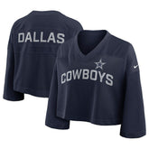 Dallas Cowboys Nike Women's Primetime Cropped Mesh Dri-FIT Fashion Jersey