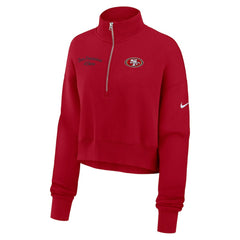 San Francisco 49ers Nike Women's Primetime Phoenix Half-Zip Sweatshirt