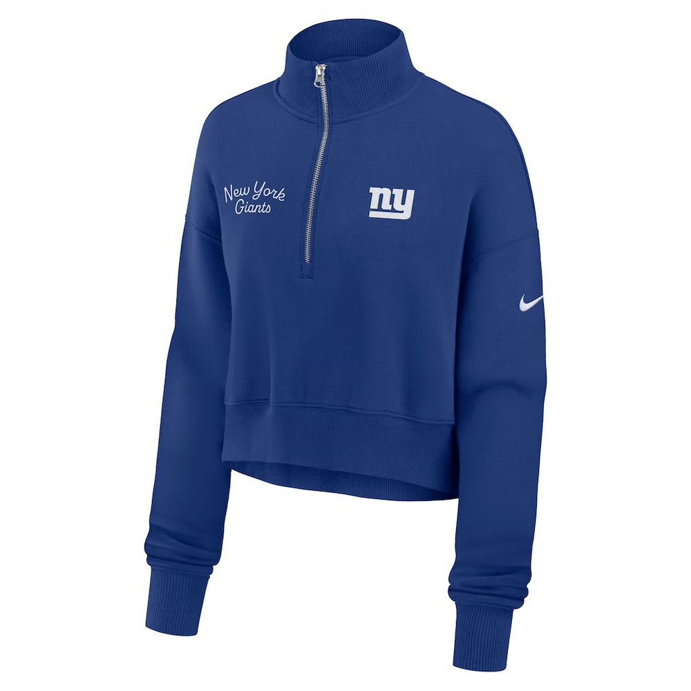 New York Giants Nike Women's Primetime Phoenix Half-Zip Sweatshirt