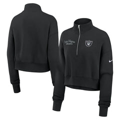 Las Vegas Raiders Nike Women's Primetime Phoenix Half-Zip Sweatshirt