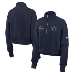 Dallas Cowboys Nike Women's Primetime Phoenix Half-Zip Sweatshirt