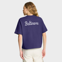 Baltimore Ravens Nike Women's Rewind Pocket Boxy T-Shirt