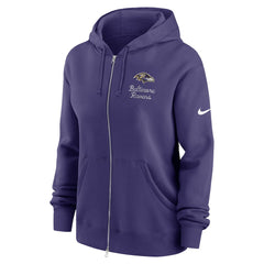 Baltimore Ravens Nike Women's Phoenix Rewind Full-Zip Hoodie