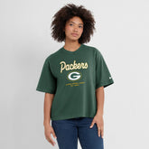 Green Bay Packers Nike Women's Essential Script Relaxed Boxy T-Shirt