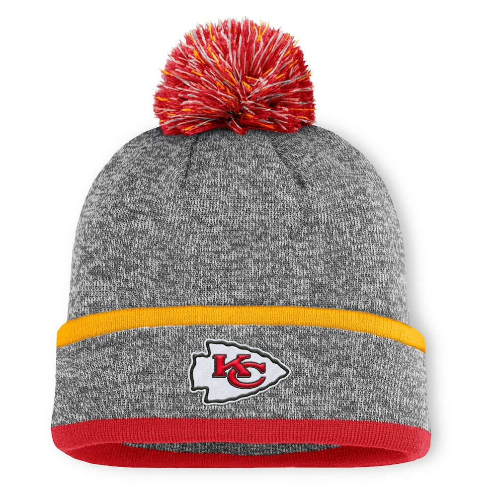 Kansas City Chiefs Fanatics Motion Cuffed Knit Hat with Pom