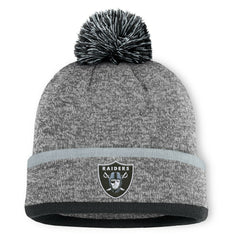 Las Vegas Raiders Fanatics Motion Cuffed Knit Hat with Pom