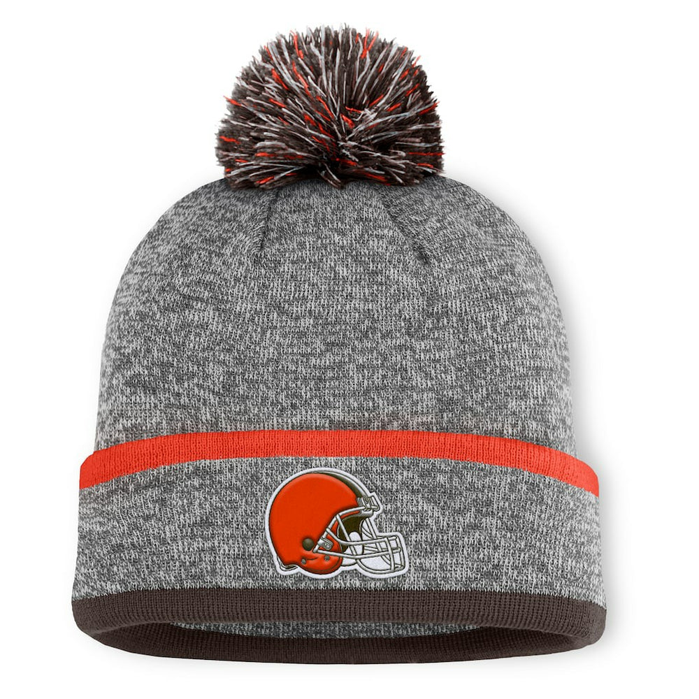 Cleveland Browns Fanatics Motion Cuffed Knit Hat with Pom