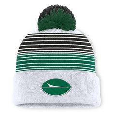 New York Jets Fanatics Ghost Cuffed Knit Hat with Pom