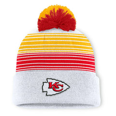 Kansas City Chiefs Fanatics Ghost Cuffed Knit Hat with Pom