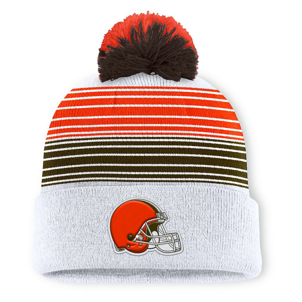 Cleveland Browns Fanatics Ghost Cuffed Knit Hat with Pom