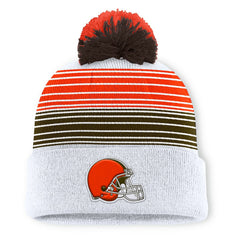 Cleveland Browns Fanatics Ghost Cuffed Knit Hat with Pom