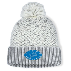 Detroit Lions Fanatics Women's Pro Set Cuffed Knit Hat with Pom