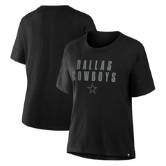 Dallas Cowboys Fanatics Women's Blackout Kneel Down Legacy T-Shirt