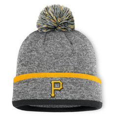Pittsburgh Pirates Fanatics Backstop Cuffed Knit Hat with Pom | MLB For sale