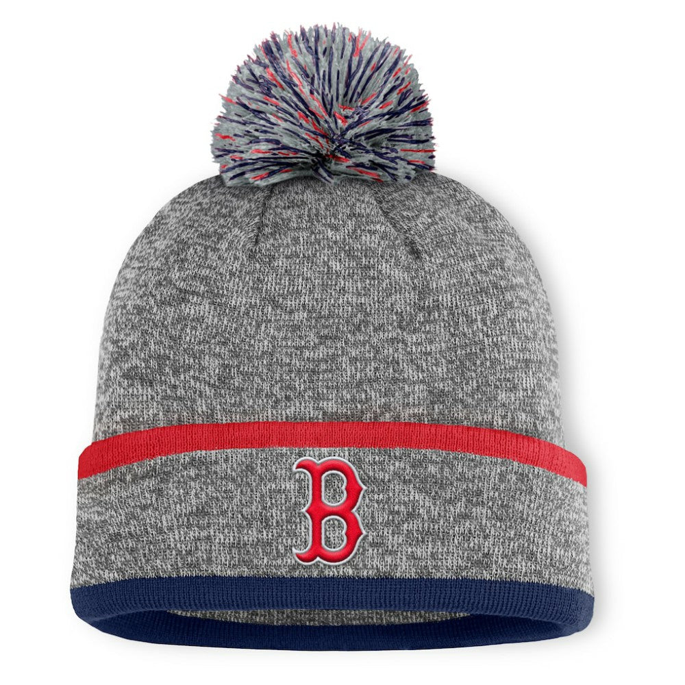 Boston Red Sox Fanatics Backstop Cuffed Knit Hat with Pom | MLB New