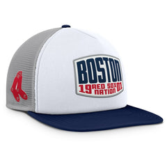 Boston Red Sox Fanatics Cranked Foam Front Patch Trucker Adjustable Hat | MLB For sale