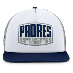 San Diego Padres Fanatics Cranked Foam Front Patch Trucker Adjustable Hat | MLB Discount