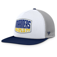 Seattle Mariners Fanatics Cranked Foam Front Patch Trucker Adjustable Hat | MLB Sale