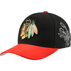 Chicago Blackhawks Mitchell & Ness May Flowers Pro Crown Adjustable Hat Discount