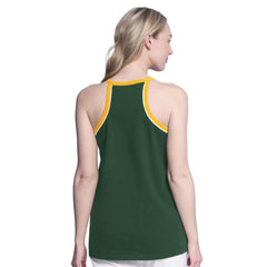 Athletics G-III 4Her by Carl Banks Women's Curveball Racerback Tank Top | MLB On Sale