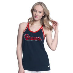 Atlanta Braves G-III 4Her by Carl Banks Women's Curveball Racerback Tank Top | MLB Sale